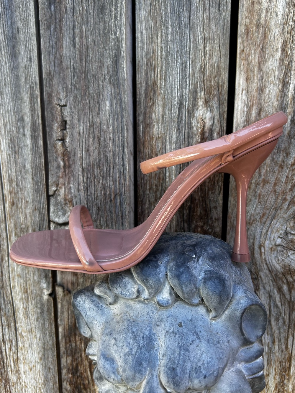 Simkhai Siren Sandal Patent Leather Blush Nude 37